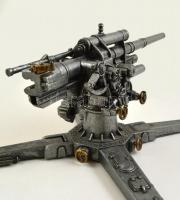 cca 1960-1970 88 mm Flak légvédelmi és tankelhárító ágyú fém modell, jó állapotban, m: 13,5 cm, ágyú...