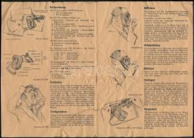 cca 1940 Die Deutsche Volksgasmaske, német nyelven, szakadt, 4 p