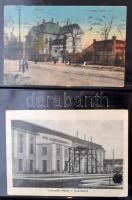 91 db RÉGI történelmi magyar képeslap és fotó albumban. Több érdekes, jobb lap ritka településekről ...