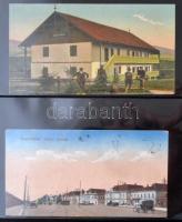 91 db RÉGI történelmi magyar képeslap és fotó albumban. Több érdekes, jobb lap ritka településekről ...