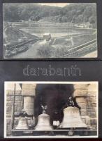 91 db RÉGI történelmi magyar képeslap és fotó albumban. Több érdekes, jobb lap ritka településekről ...