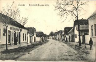 Pomáz, Kossuth Lajos utca, Kurtz György üzlete. Kiadja Groszeibl Gusztáv (EK)