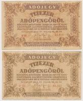 1946. 10.000AP (9x) T:III