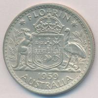 Ausztrália 1959. 1Fl Ag "II. Erzsébet" T:1-
Australia 1959. 1 Florin Ag "Elizabeth I...