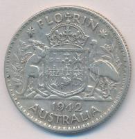 Ausztrália 1942. 1Fl Ag "VI. György" T:2,2-
Australia 1942. 1 Florin Ag "George VI&q...