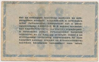 1946. 10.000.000AP fehér papír T:III fo.
Adamo P54