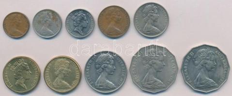 Ausztrália 1966-1993. 1c-1$ (10xklf) T:1-,2
Australia 1966-1993. 1 Cent - 1 Dollar (10xdiff) C:AU,X...