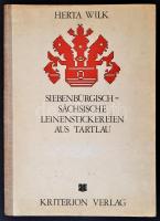 Wilk, Herta: siebenbürgisch-sächsische Leinenstickereien aus Tartlau. Bukarest, 1975, Kriterion Verlag. Kiadói félvászon kötés, kissé kopottas állapotban.