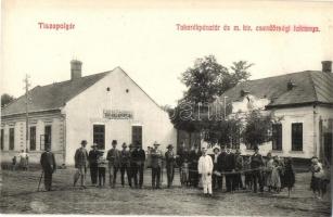 Polgár, Tisza-Polgár; Takarékpénztár és m. kir. csendőrségi laktanya. Kiadja a Szabó nyomda 882.