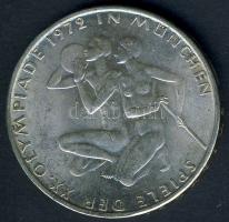 NSZK 1972D 10M Ag "Olimpia-Sportolók" T:BU