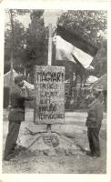 Balatonaliga, Levente tábor, Magyar emlékezz elnyomás alatt sínylődő testvéreidre emlékmű (EK)