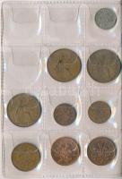 26db-os brit fémpénz tétel kis albumban T:2
26pcs of various British metal coins in small album C:X...