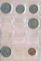 26db-os brit fémpénz tétel kis albumban T:2
26pcs of various British metal coins in small album C:X...