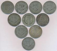 1947. 5Ft Ag "Kossuth" (10x) T:2-3 patina