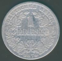 Német Birodalom/Császárság 1874F 1M Ag T:3/3-