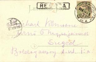 1904 Resicabánya, Resita; Hochöfen und Stahlwerke / Nagyolvasztó és acélművek. Kiadja Braumüller L. ...