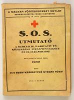 Szentkeresztyné nyegre Rózsi: S.O.S. utmutató a szociális, karitativ és közhasznu intézményekhez és eljárásokhoz. Bp., 1939, Magyar Vöröskereszt Egylet. Harmadik, javított és bővített kiadás. Kiadói papírkötés, a fűzése laza, sérült, a kötése szétvált, két lap kijár, egy lap sérült, hiányos.