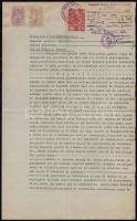 1941 Kolozsvár, Magyar nyelvű okirat román fordítása, okmánybélyegekkel