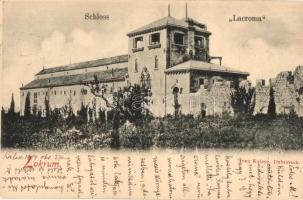 1904 Lokrum, Lacroma; Schloss Lacroma / kastély. Kiadja Ivan Kulisic / castle