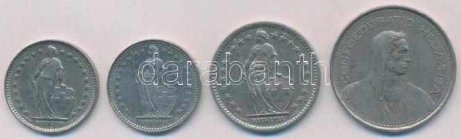 Svájc 1970-1988. 1Fr (2xklf) + 2Fr + 5Fr T:2
Switzerland 1970-1988. 1 Franc (2xdiff) + 2 Francs + 5...