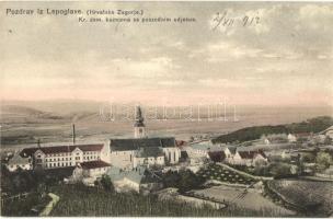 1912 Lepoglava, Kr. zem. kazniona sa poszednim odjelom / börtön (pálos kolostor) / prison, jail (monastery of the Pauline Fathers)