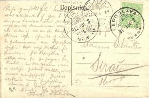 1912 Lepoglava, Kr. zem. kazniona sa poszednim odjelom / börtön (pálos kolostor) / prison, jail (mon...