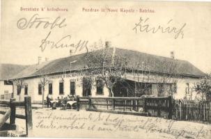1914 Újkapela, Nova Kapela (Batrina); Svratiste k kolodvoru / Vasúti vendéglő, étterem és szálloda / hotel and restaurant next to the railway station (EK)