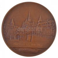 Berán Lajos (1882-1943) 1931. "Budapesti emlék" Br emlékérem, hátoldalán gravírozva "...