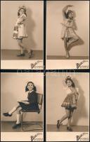 cca 1940 A Mosoly Albuma, egy kislány fotói, 6 db, 13×8 cm