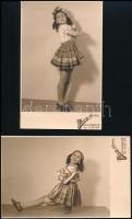 cca 1940 A Mosoly Albuma, egy kislány fotói, 6 db, 13×8 cm