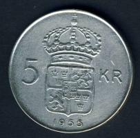 Svédország 1955. 5Kr Ag T:2 kis ph.