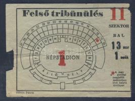 1953 Belépőjegy a Népstadion megnyitójára