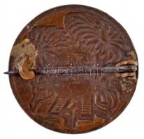 ~1930-1940. "R" zománcozott jelvény, hátoldalán "MORZSÁNYI J. BUDAPEST ESKÜ ÚT 5.&quo...