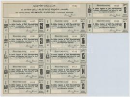 Budapest 1917. "Az Otthon Ingatlan és Építő Részvénytársaság" részvénye 1000K-ról, szárazp...