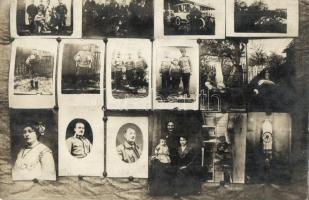 10 db RÉGI katonai motívumlap, főként fotólapok, vegyes minőségben / 10 pre-1945 military motive pos...