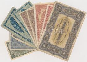 1920-1923. 10db-os vegyes korona bankjegy tétel T:I-,III