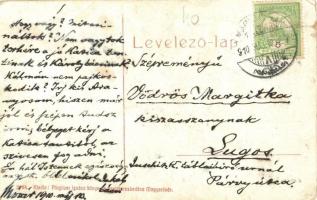 1910 Magyaróvár, Mosonmagyaróvár; Széchenyi tér, Központi sörcsarnok. Pingitzer Ignácz kiadása 2164....