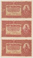 1920. 2K "2aa" (5x) sorszámkövetők (3+2) T:II,II-