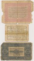 5db-os vegyes magyar korona és forint bankjegy tétel, rossz tartásban T:III-,IV