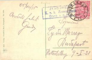 Krieglach, Hauptraße / main street, Friedrich Maro's shop, publisher's shop + 1916 K.u.K. ...