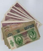 18db-os vegyes magyar pengő bankjegy tétel T:III,III-