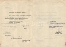 1945 Mindszenty József hercegprímás aláírása levélen