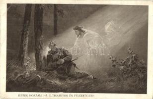 2 pre-1945 religious WWI Austro-Hungarian military art postcard