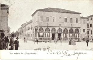 1904 Koper, Capodistria, Capo DIstria; Caffé dei Signori / café