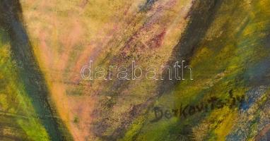 Derkovits jelzéssel: Öntödei munkás. Pasztell-szén, papír, üvegezett keretben, 39×25 cm