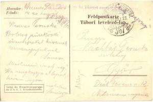 'Fröhliche Pfingsten! / Pentecost greeting card, Austro-Hungarian soldiers with flowers, s: Kob...