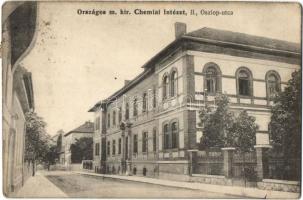 1926 Budapest II. Oszlop utca (ma Keleti Károly utca), Országos m. kir. Chemiai (Kémiai) Intézet (fl)