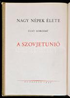 Dr. Bolgár Erik: A Szovjetunió I. kötet. Bp., 1946, Athenaeum. Kiadói félvászon kötés, kissé kopottas állapotban.