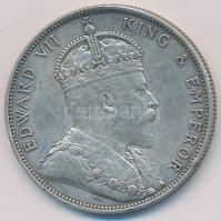 Hongkong 1905. 50c Ag VII. Eduárd T:2 Hong Kong 1905. 50 Cents Ag Edward VII C:XF Krause KM#15