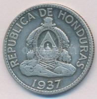 Honduras 1937. 50c Ag T:2,2- Honduras 1937. 50 Centavos Ag C:XF,VF